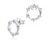  Silver Stud Earrings STS-4254